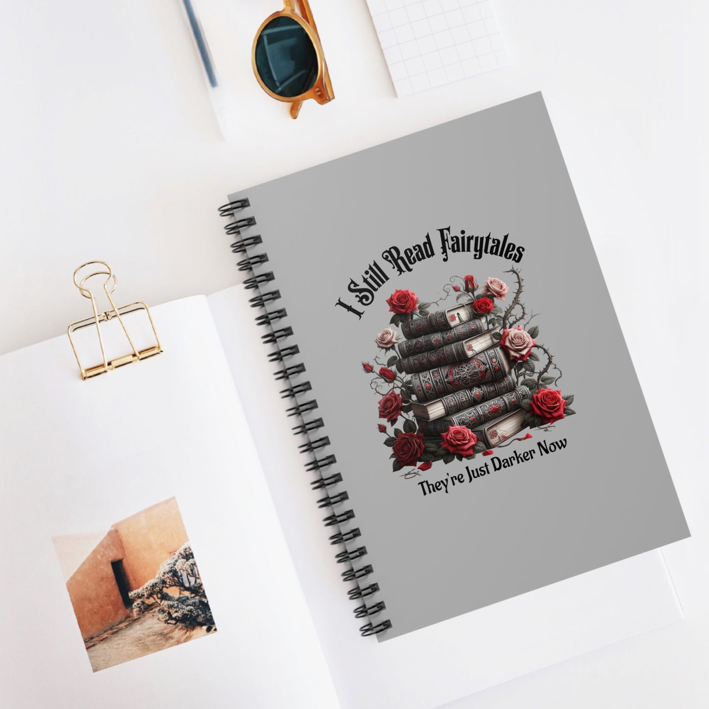 Dark Fairytale Spiral Journal Notebook