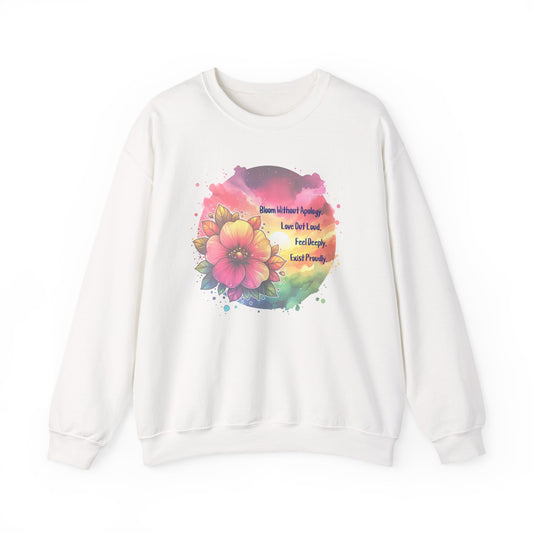 Bloom Without Apology Unisex Crewneck Sweatshirt