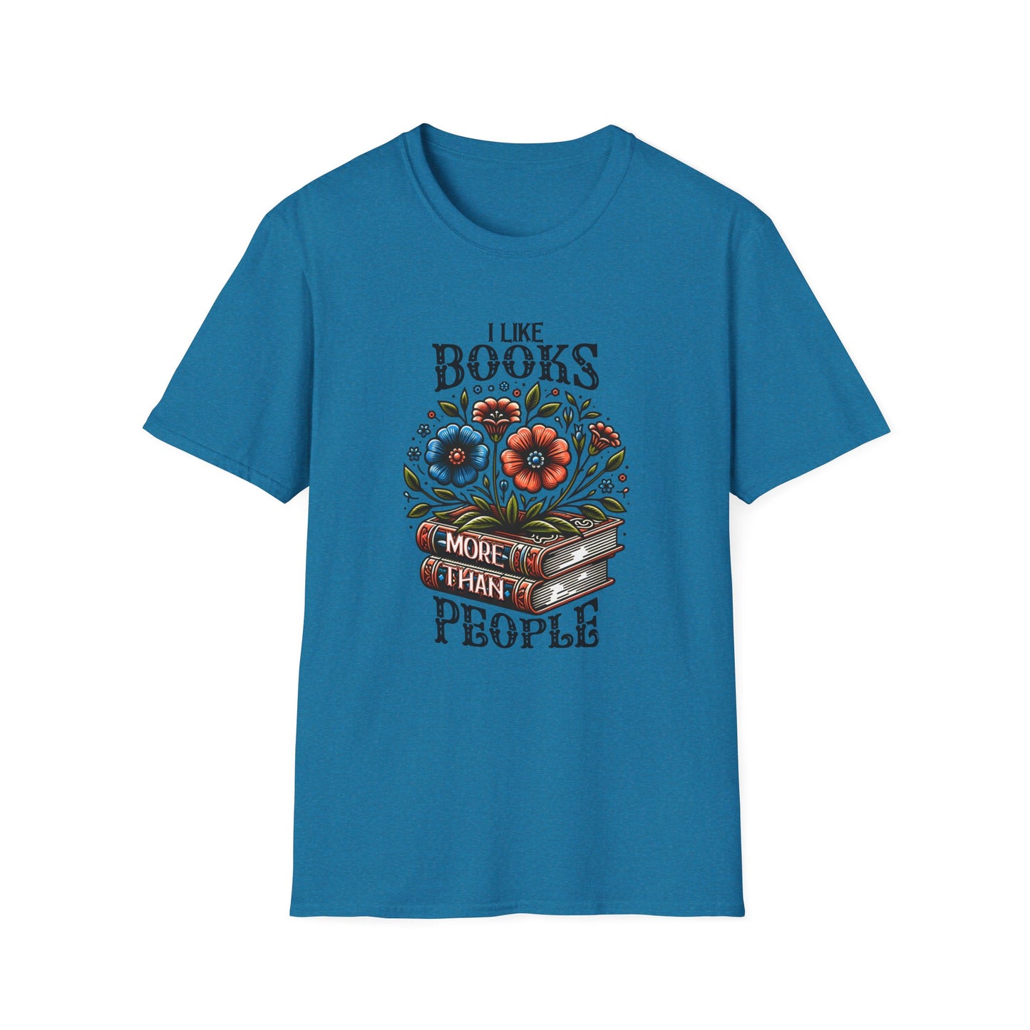 Books More Than People Unisex Graphic T-Shirt
