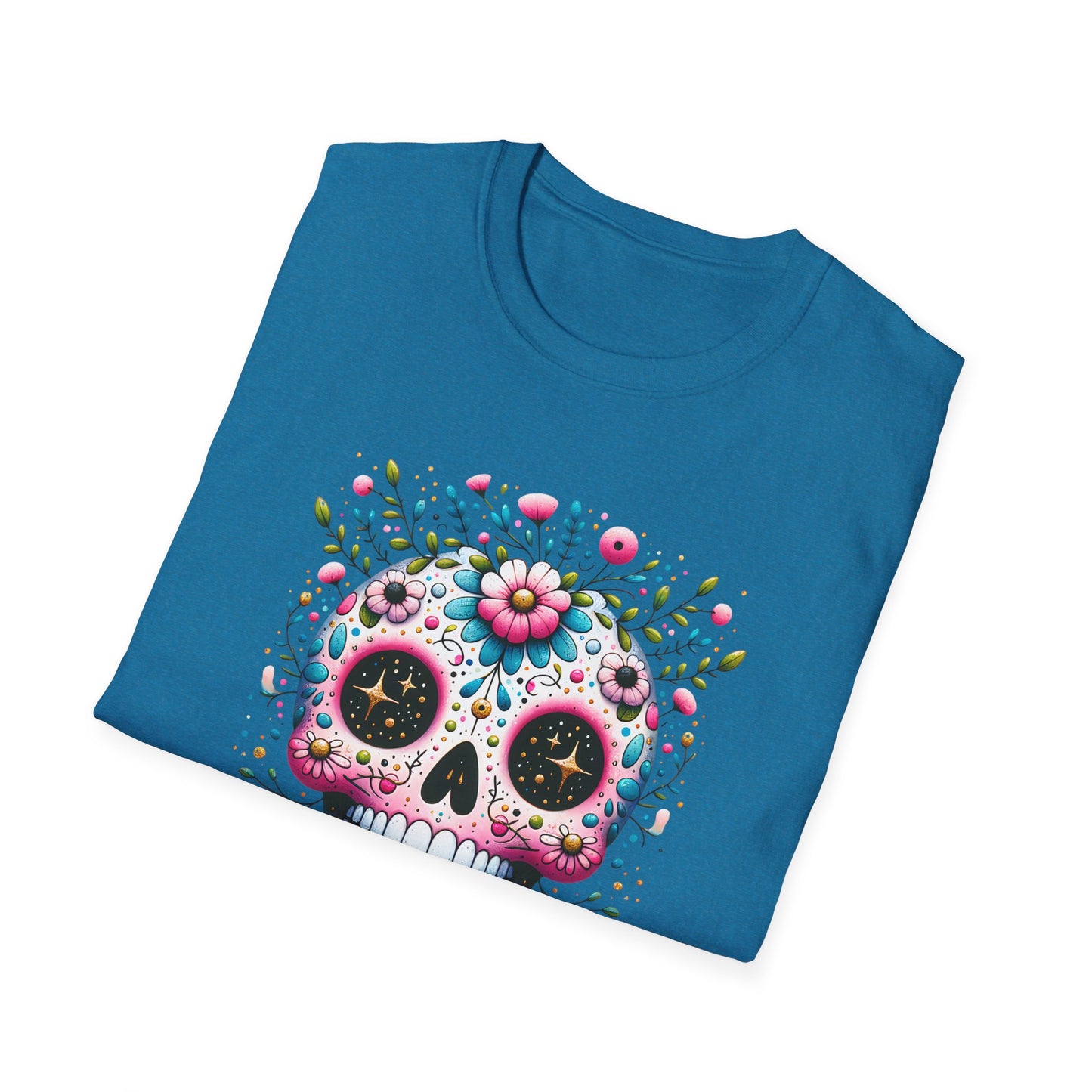 Floral Sugar Skull Unisex Graphic T-Shirt
