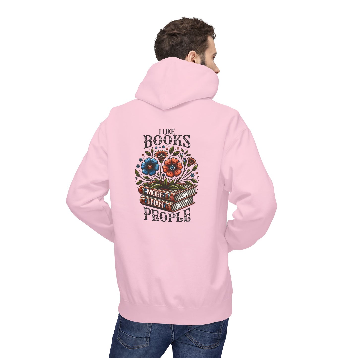 Books More Than People Unisex Hooded Sweatshirt