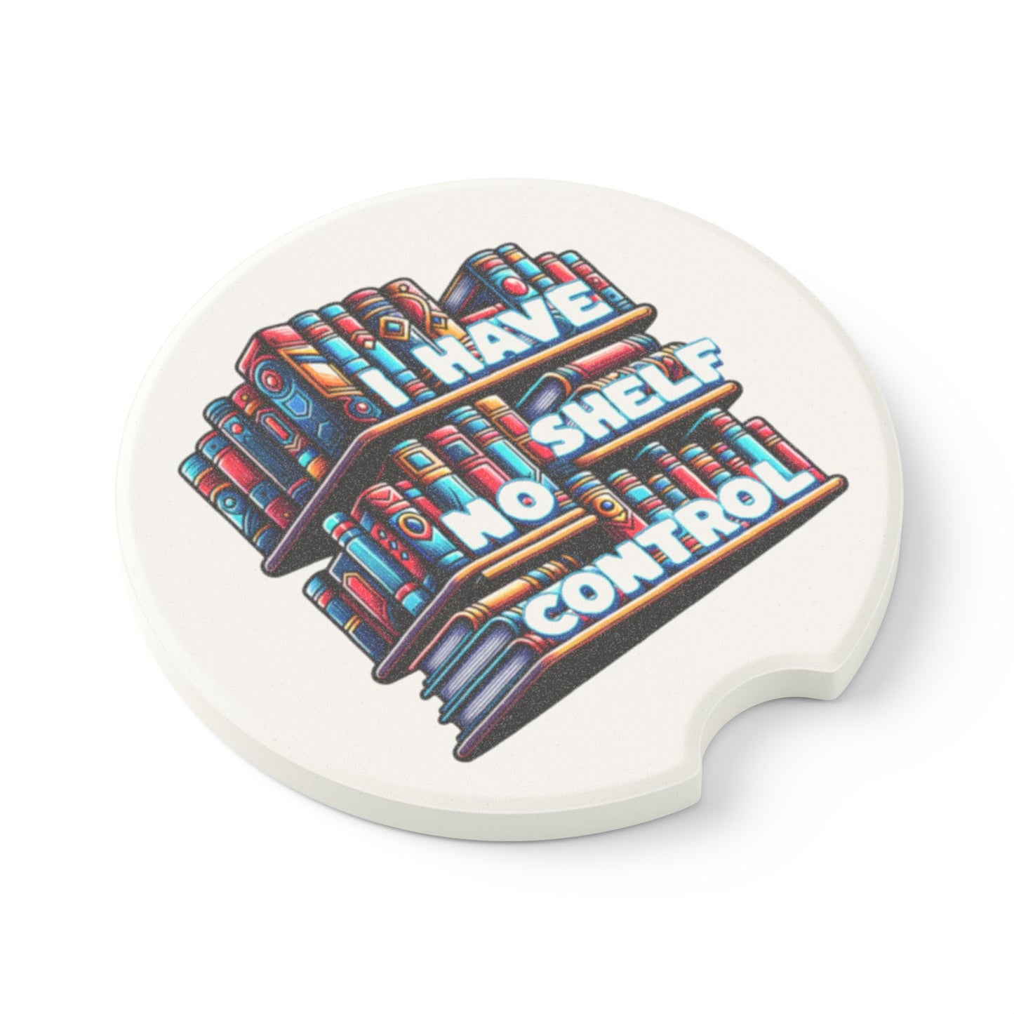No Shelf Control Soapstone Car Coaster Set of 1 or 2