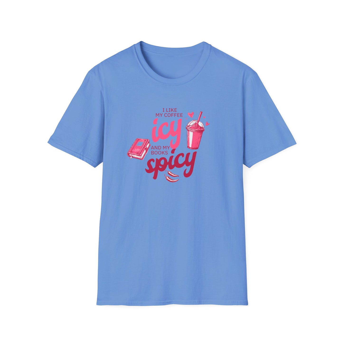 Icy Coffee & Spicy Book Lover Unisex T-Shirt