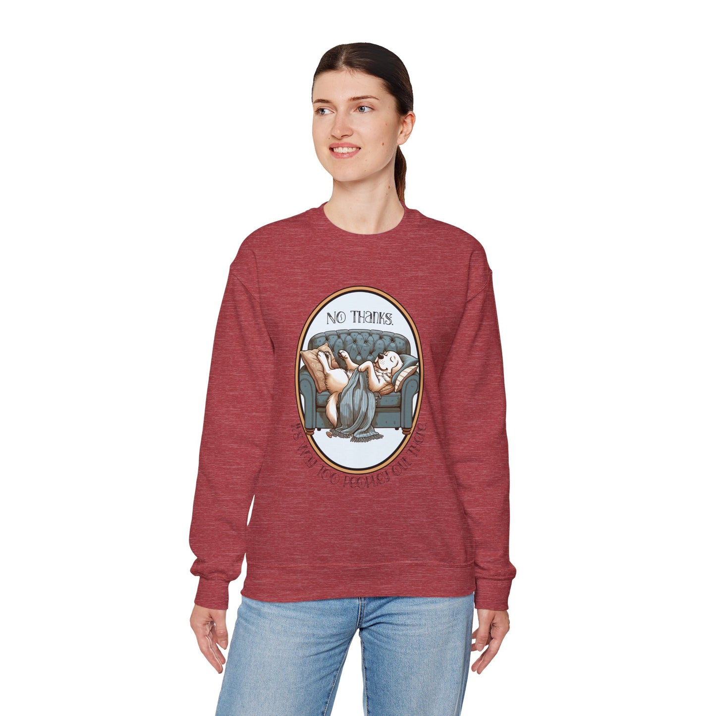 No Thanks Unisex Crewneck Sweatshirt