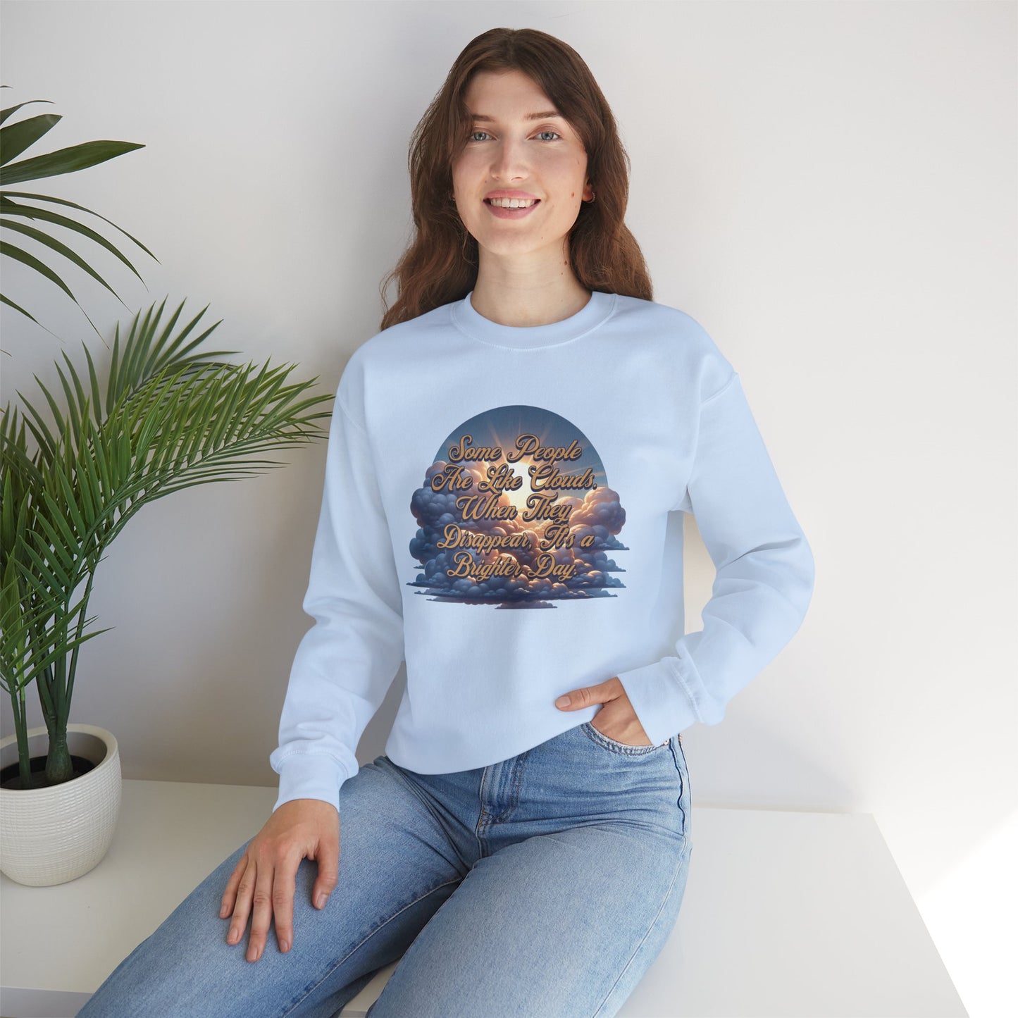 Cloudy People Unisex Crewneck Sweatshirt