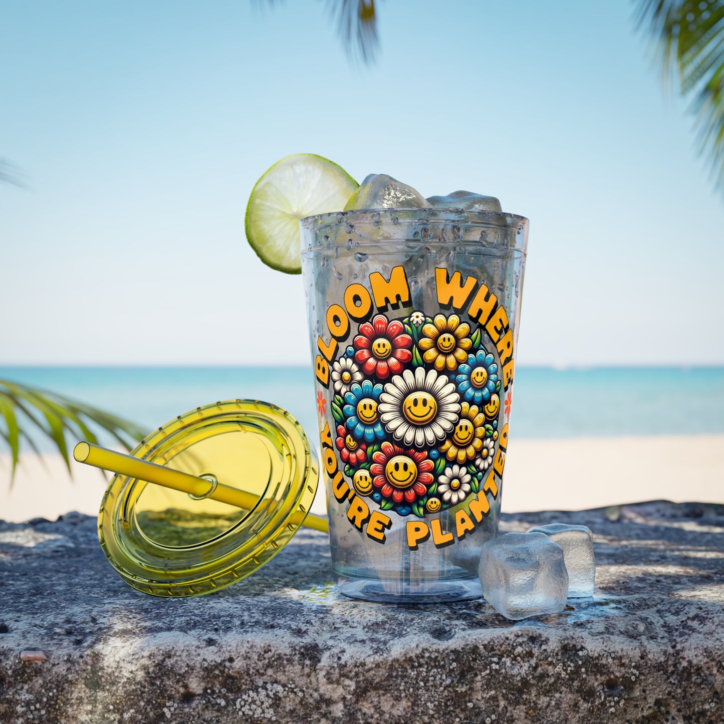 Bloom Where You’re Planted 16oz Insulated Tumbler with Straw
