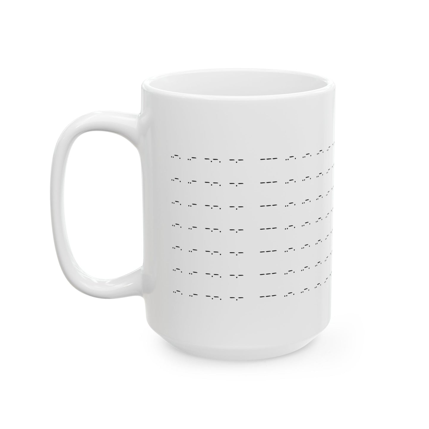 "Tap Tap Nope" Morse Code Ceramic Mug