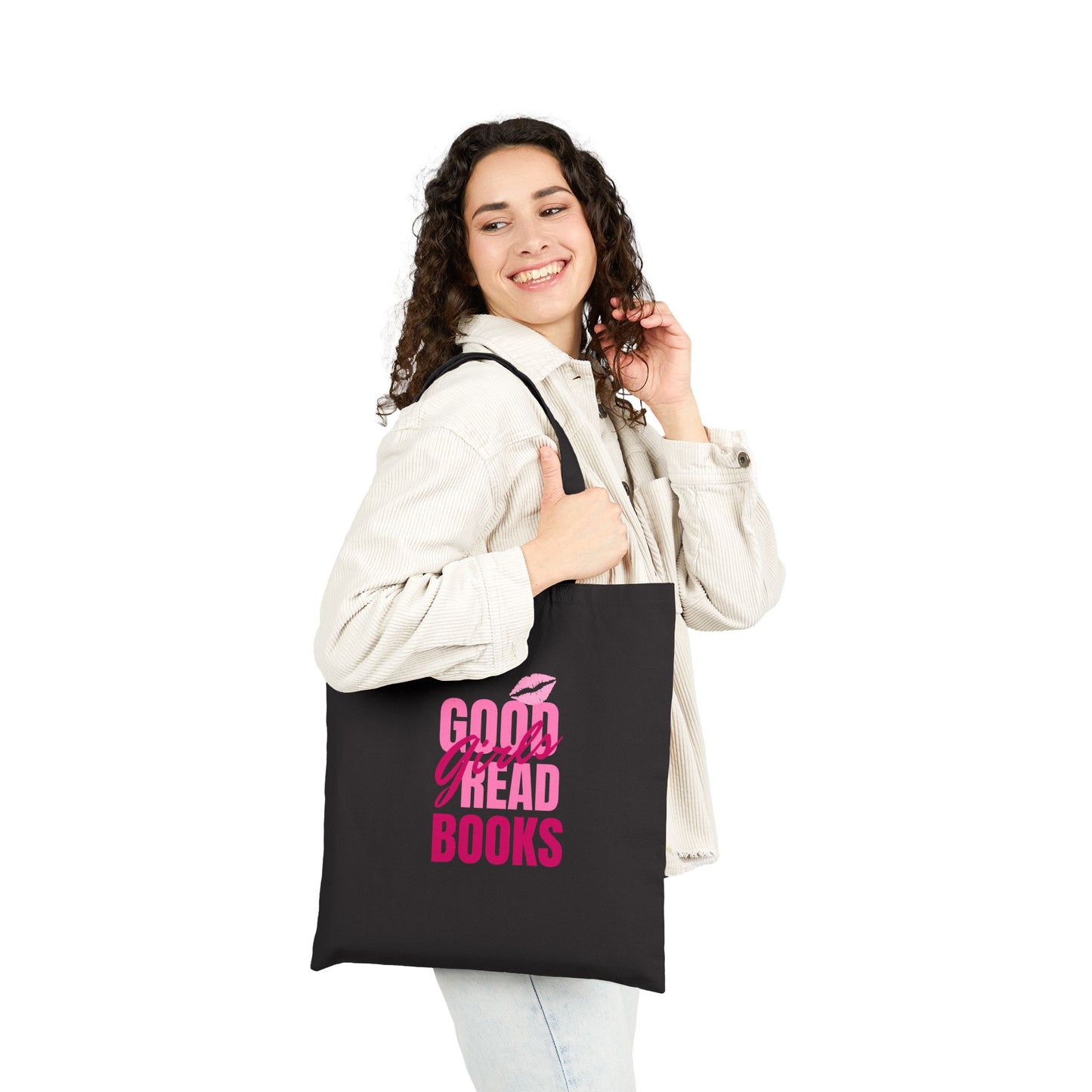 Good Girls Read Books Cotton Canvas Tote Bag