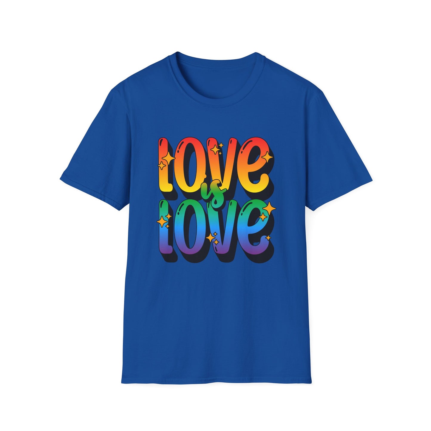 Love is Love Rainbow Unisex Graphic T-Shirt
