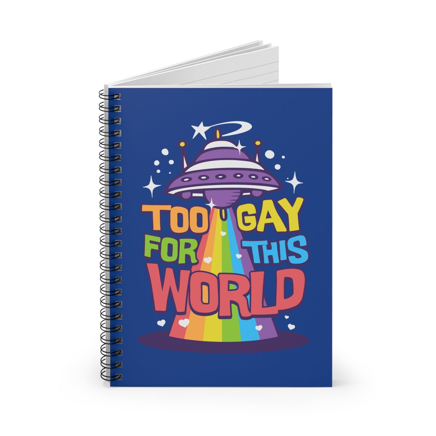too gay for this world notebook