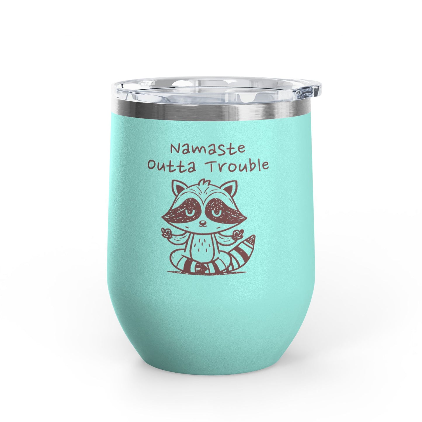 Namaste Outta Trouble 12oz. Insulated Wine Tumbler
