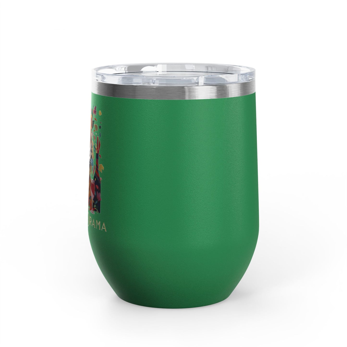 I Am The Drama Tiger 12oz Insulated Wine Tumbler