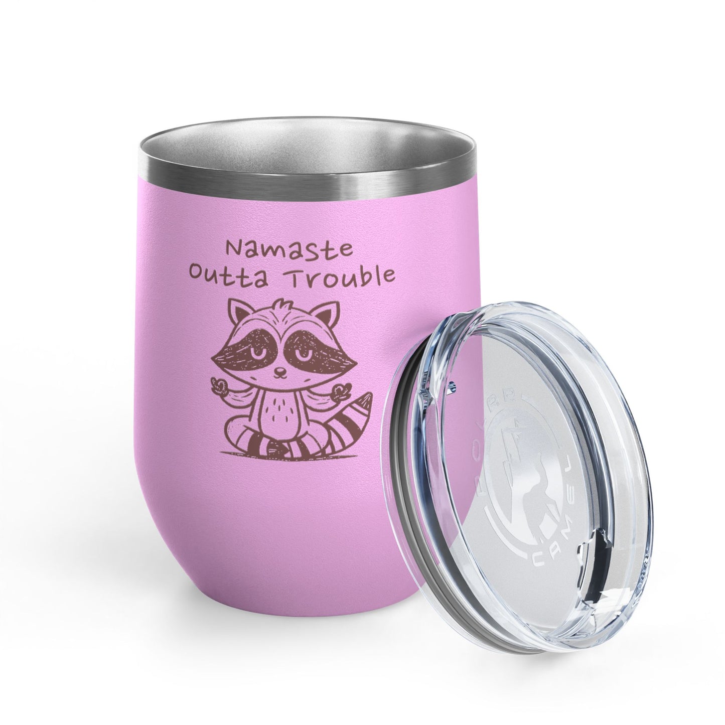 Namaste Outta Trouble 12oz. Insulated Wine Tumbler