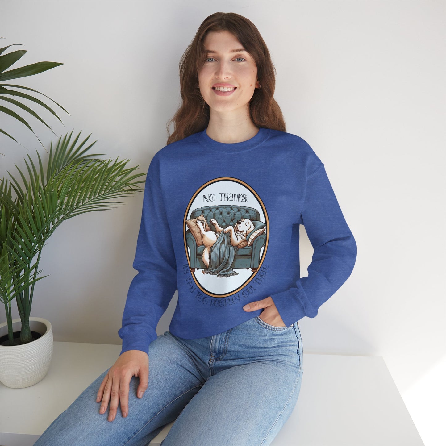No Thanks Unisex Crewneck Sweatshirt