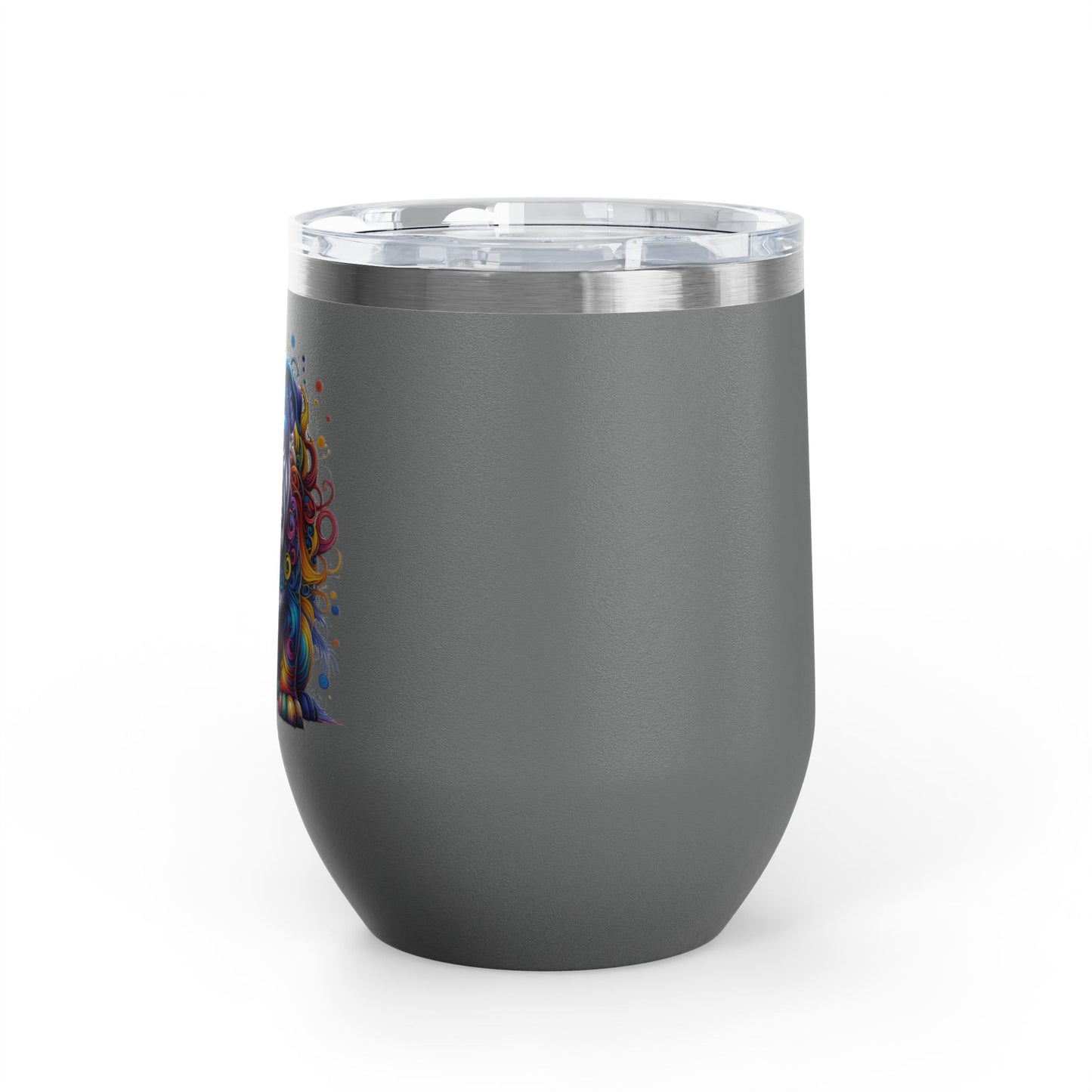 Colorful Bulldog 12oz. Insulated Wine Tumbler