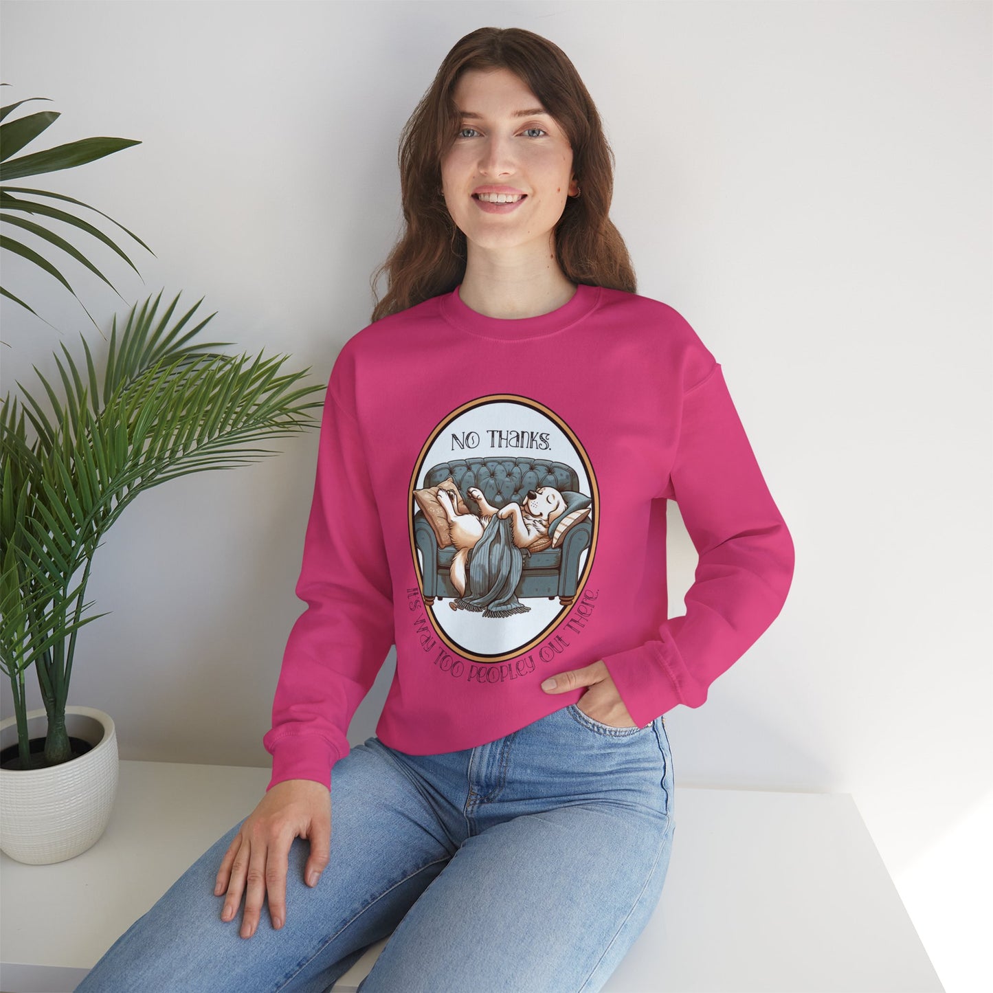 No Thanks Unisex Crewneck Sweatshirt