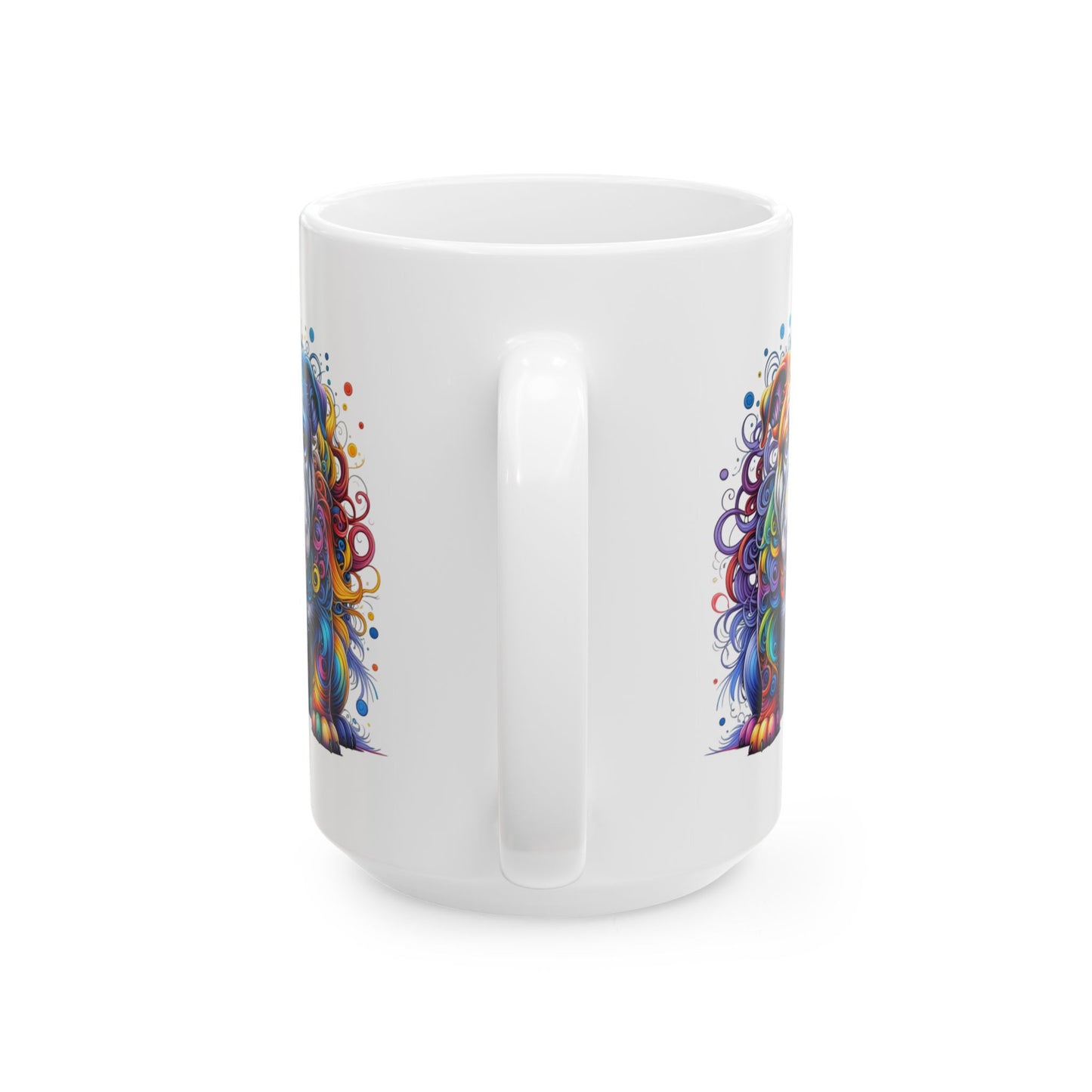 Colorful Bulldog Ceramic Mug