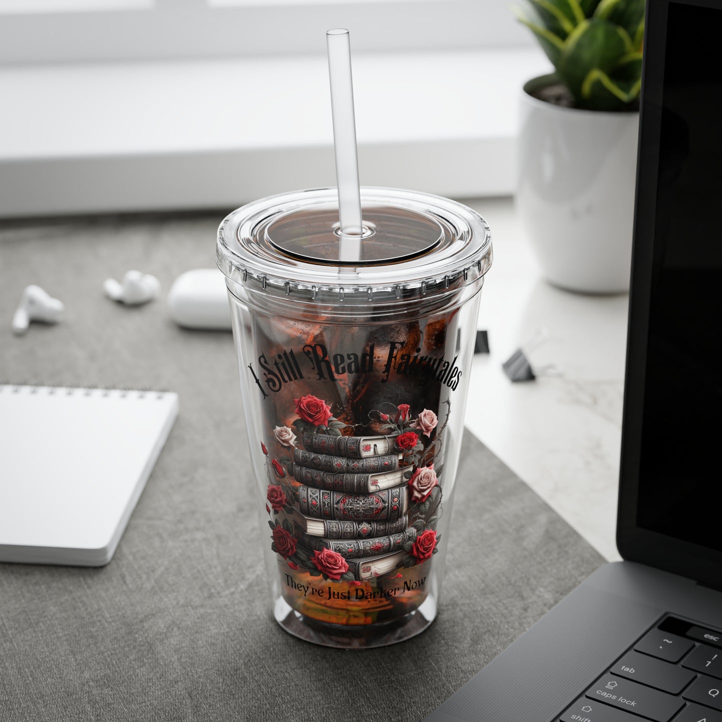 Dark Fairytale 16oz Insulated Tumbler with Straw