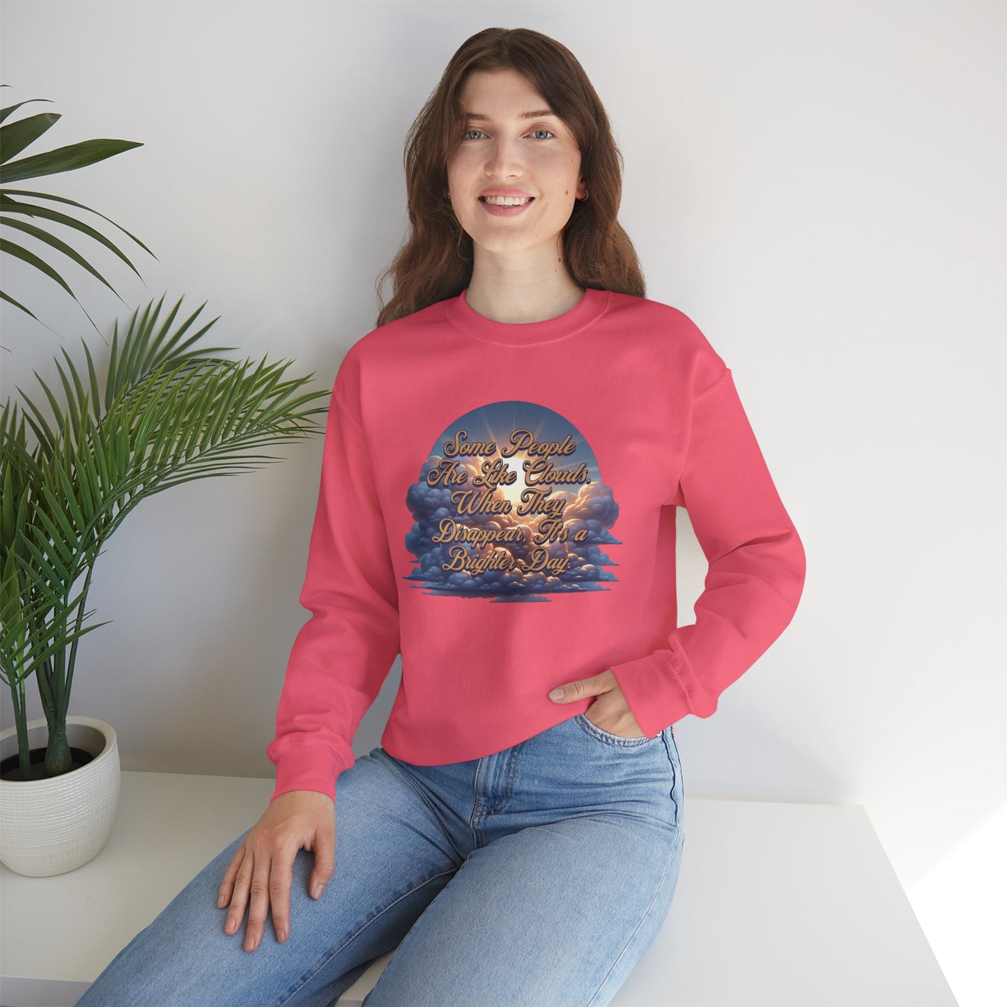 Cloudy People Unisex Crewneck Sweatshirt