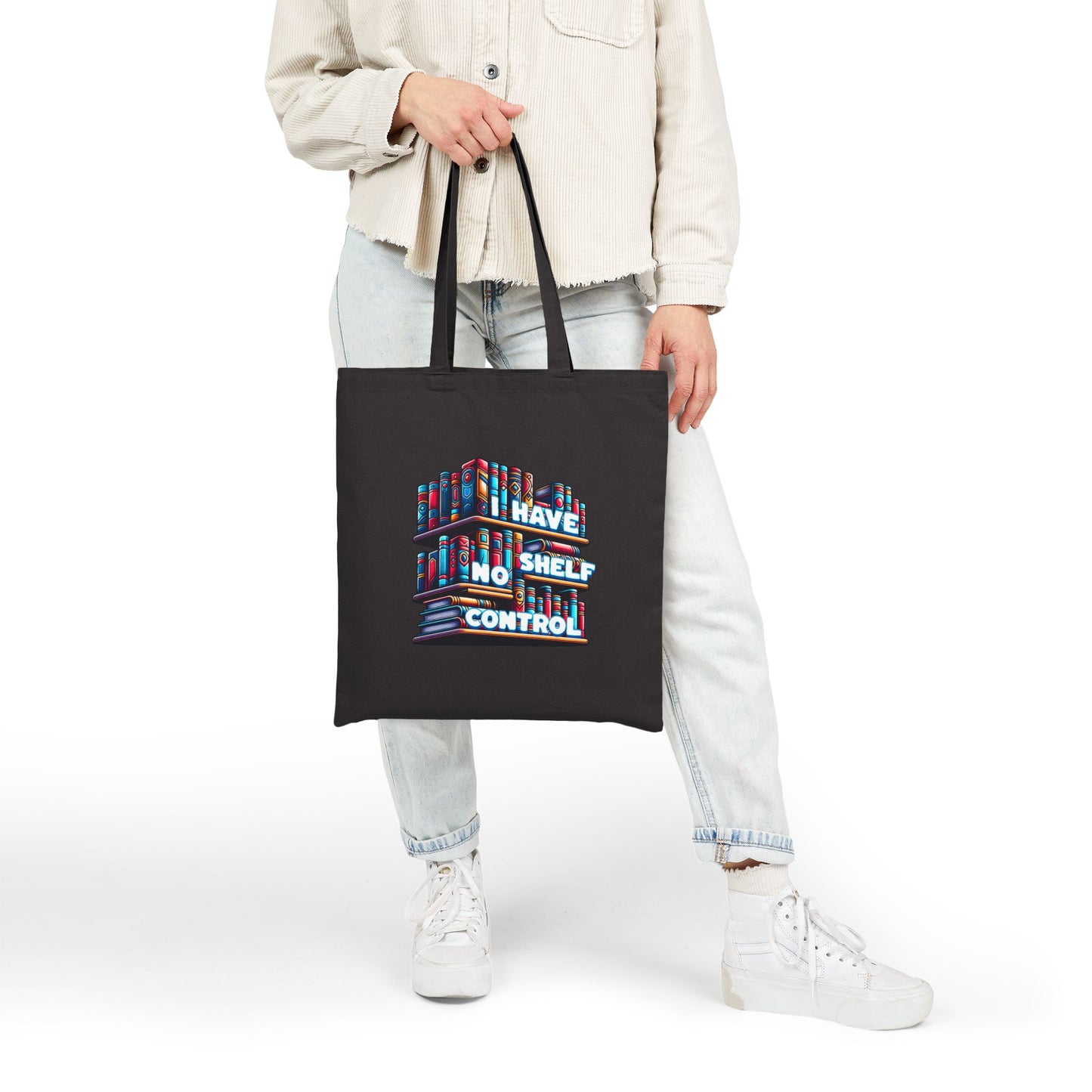 No Shelf Control Cotton Canvas Tote Bag