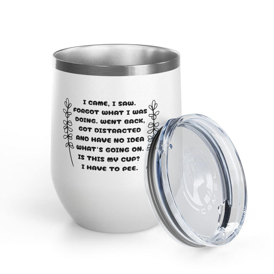 Scatterbrain 12oz Insulated Wine Tumbler