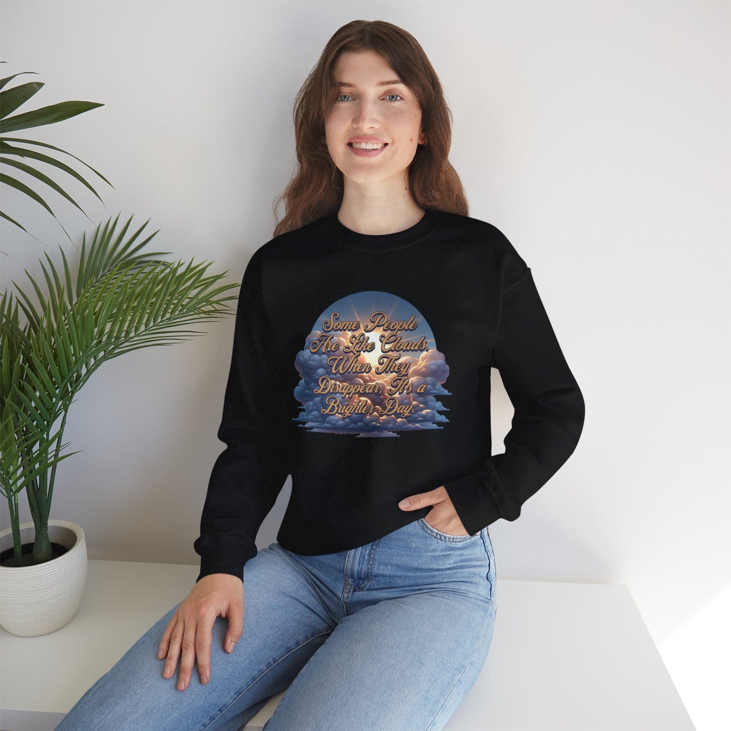 Cloudy People Unisex Crewneck Sweatshirt