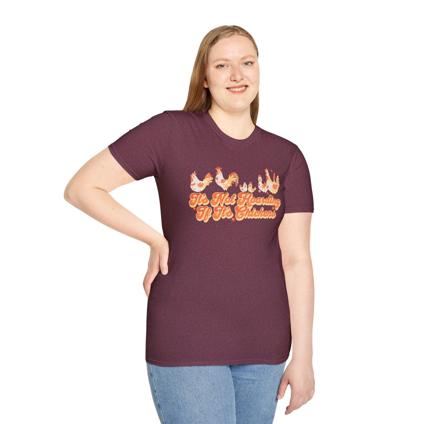 It's Not Hoarding If It's Chickens Unisex Graphic T-Shirt