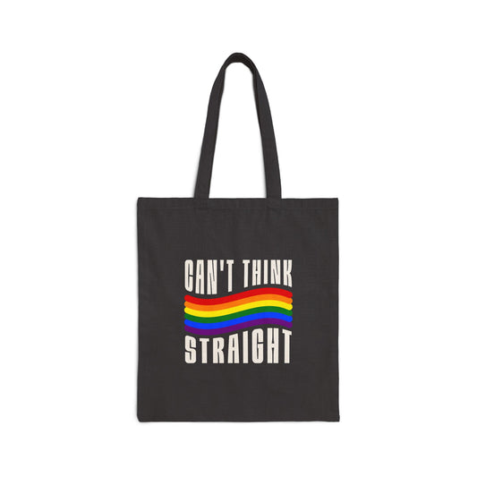 Can't Think Straight Cotton Canvas Tote Bag