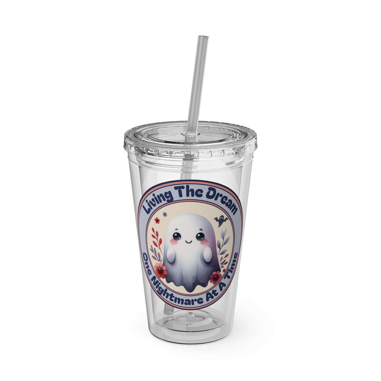 Living the Dream 16oz Insulated Tumbler with Straw