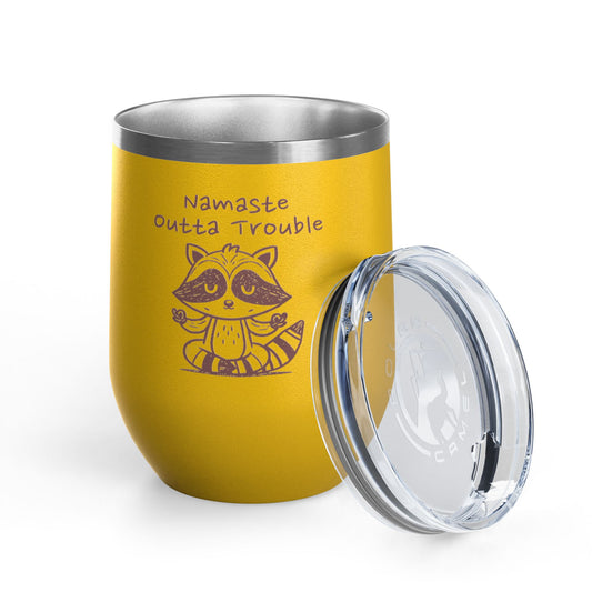 Namaste Outta Trouble 12oz. Insulated Wine Tumbler
