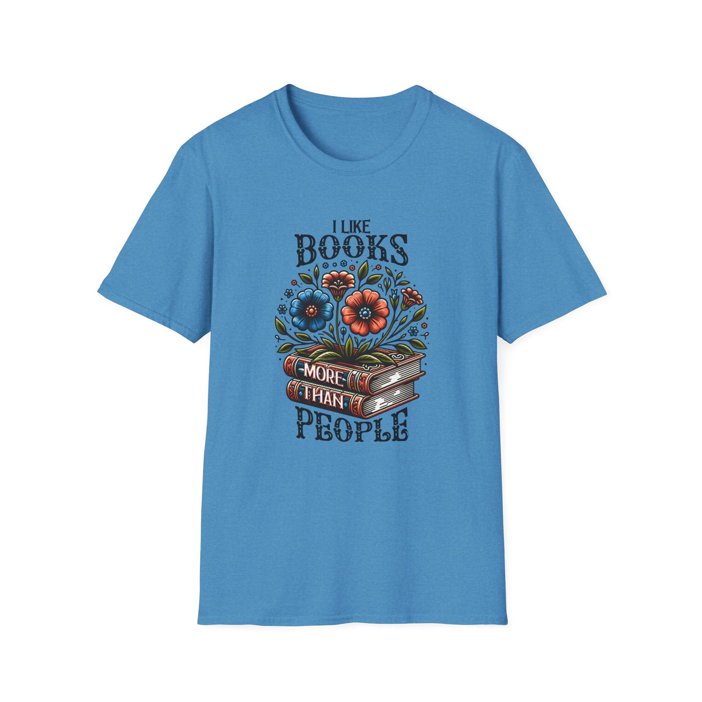 Books More Than People Unisex Graphic T-Shirt