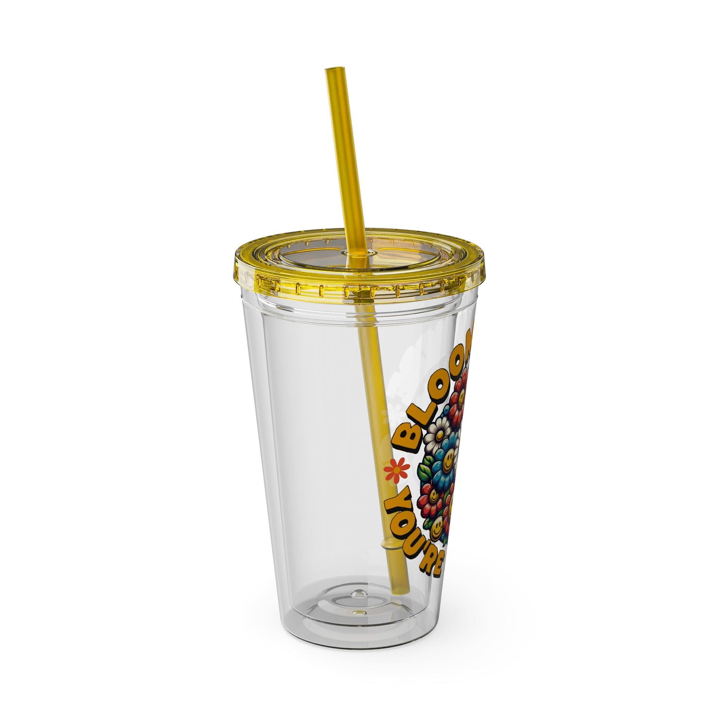 Bloom Where You’re Planted 16oz Insulated Tumbler with Straw