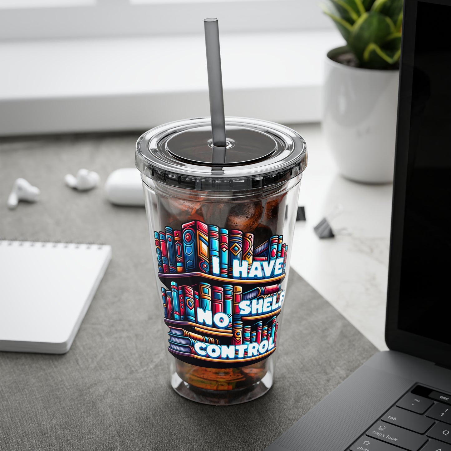No Shelf Control 16oz Insulated Tumbler with Straw