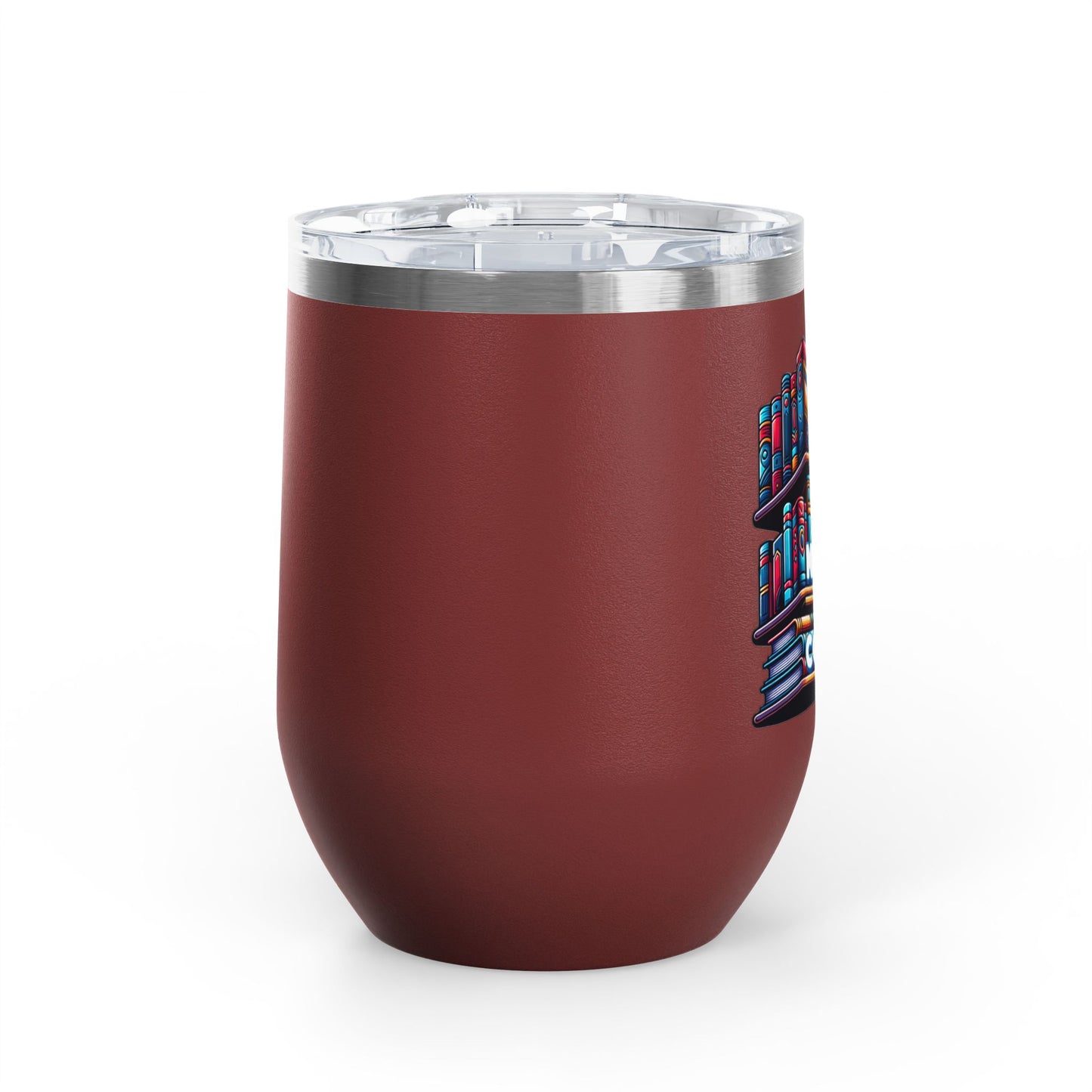 No Shelf Control 12oz Insulated Wine Tumbler