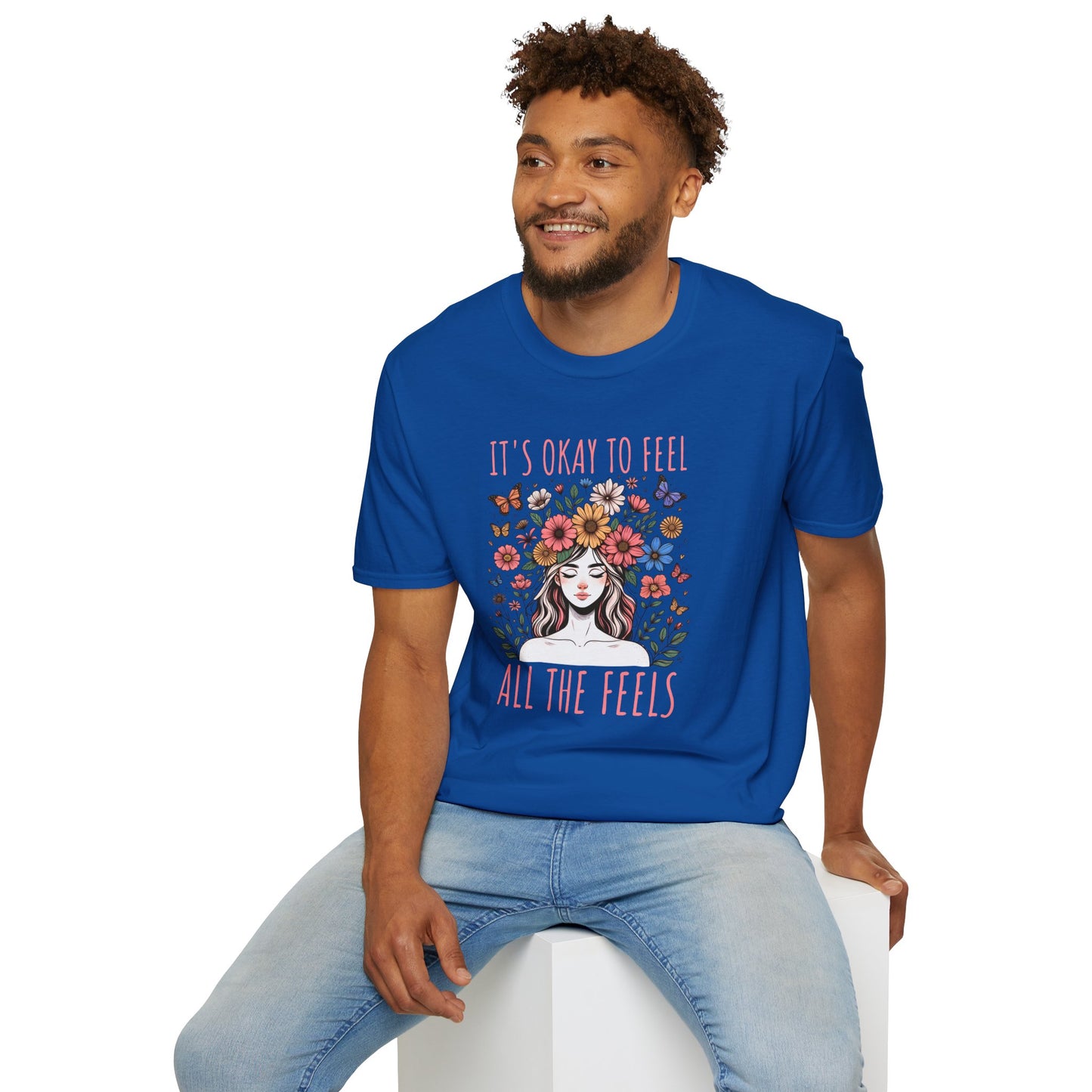 It's Okay to Feel All the Feels Unisex Graphic T-Shirt