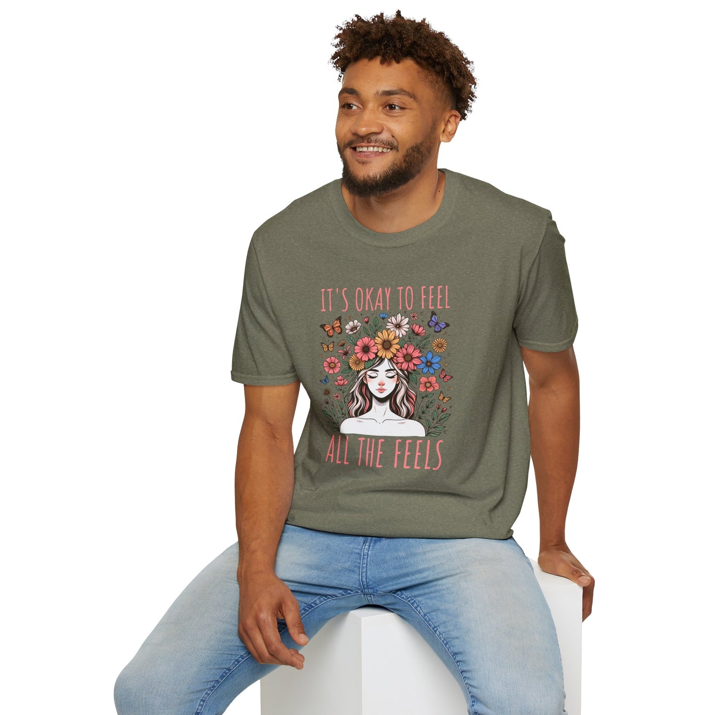 It's Okay to Feel All the Feels Unisex Graphic T-Shirt