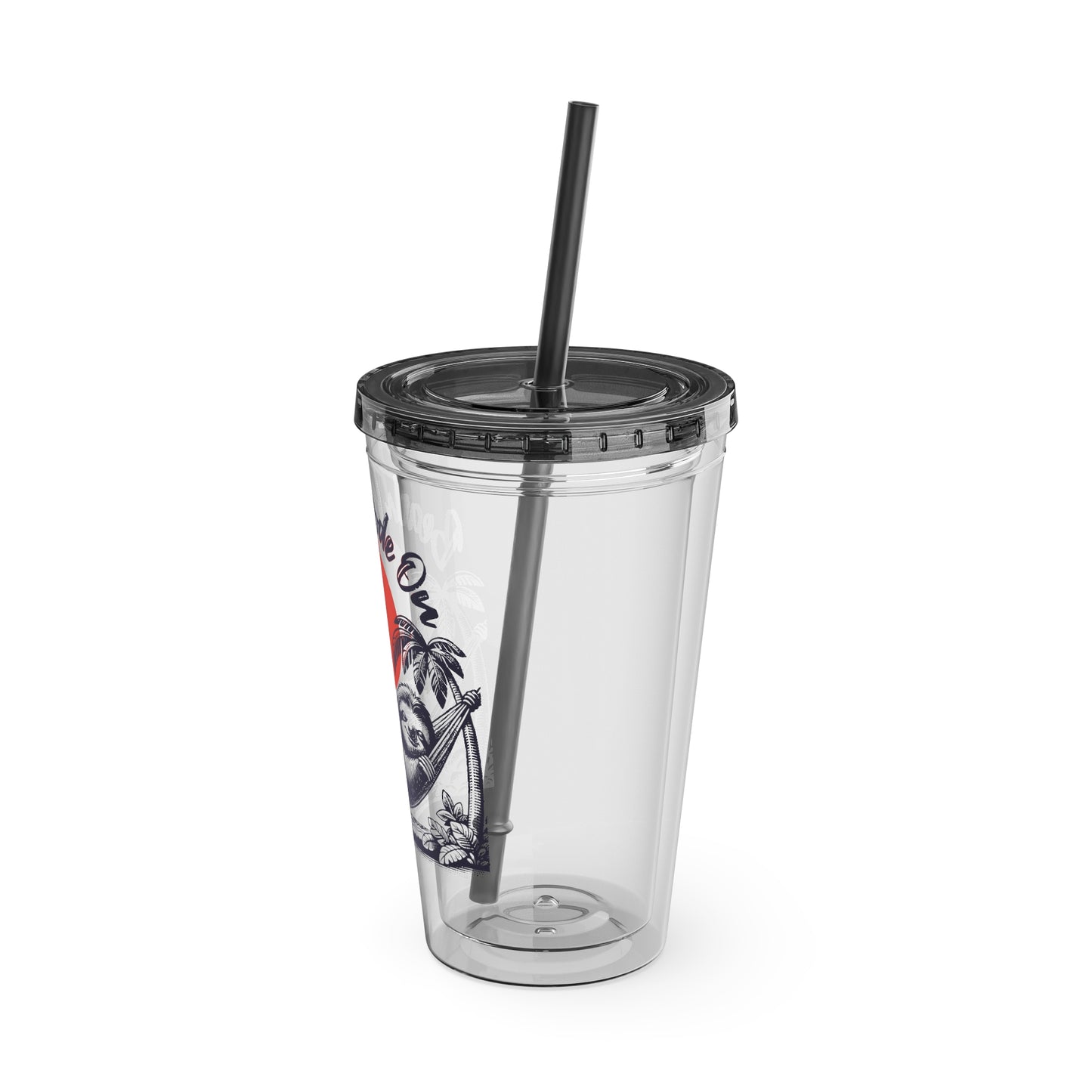 Beach Mode On 16oz Insulated Tumbler with Straw