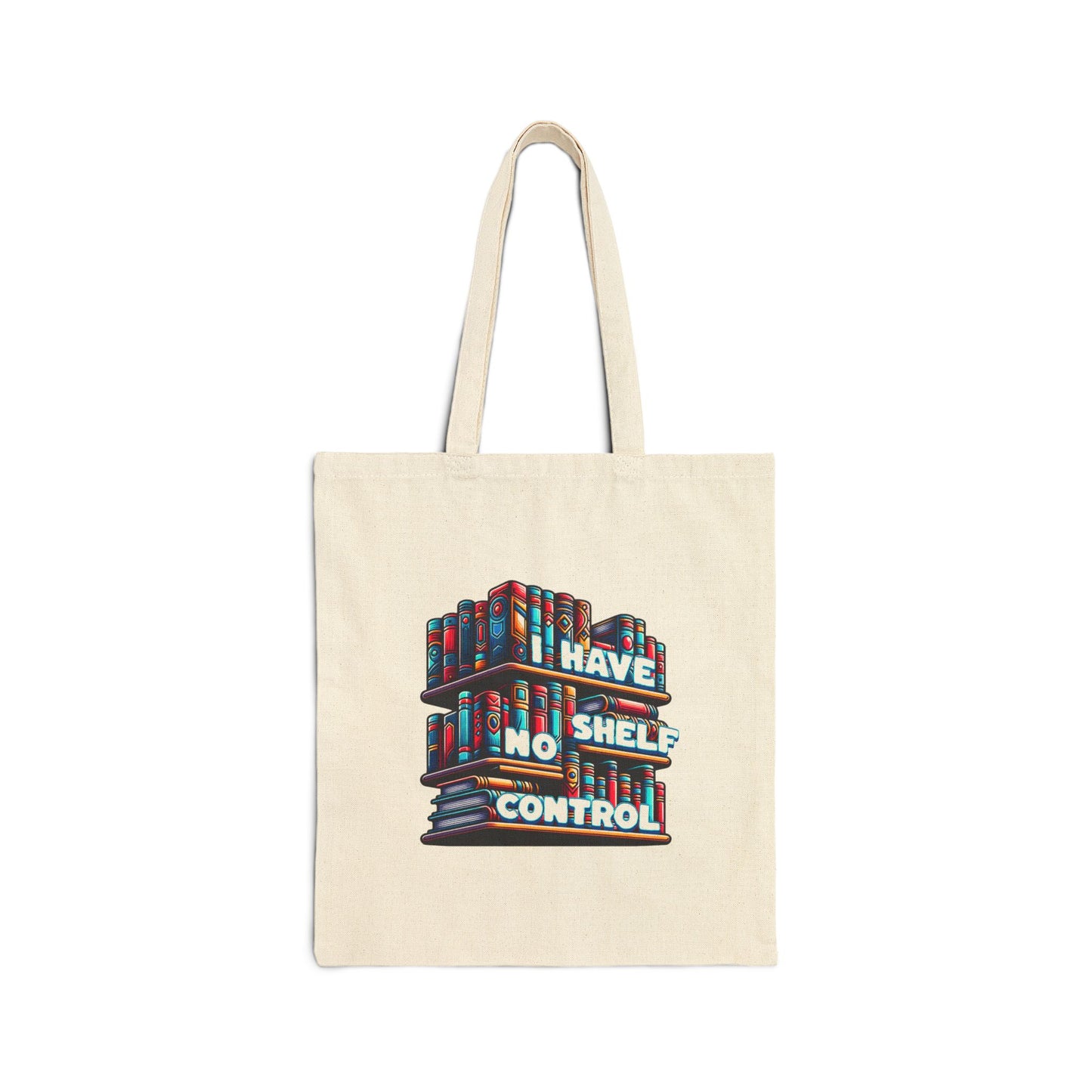 No Shelf Control Cotton Canvas Tote Bag
