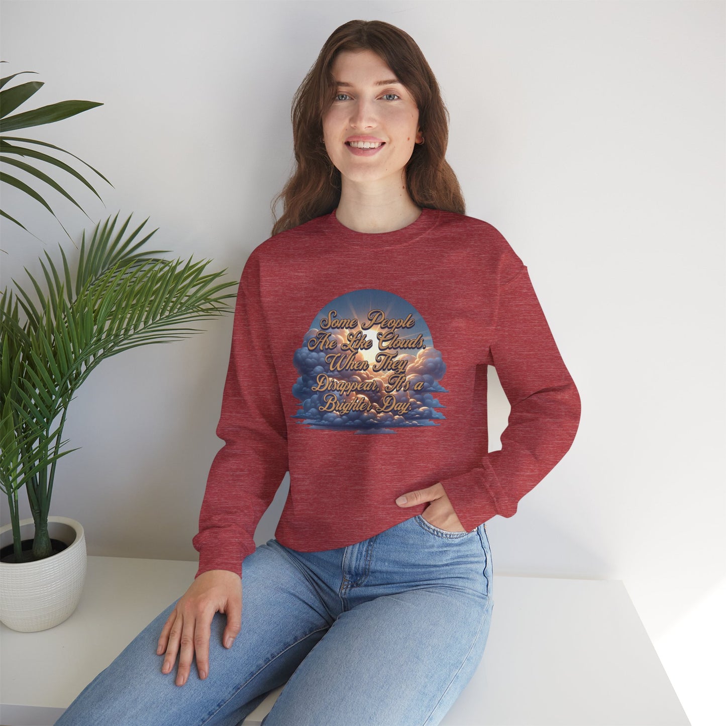 Cloudy People Unisex Crewneck Sweatshirt