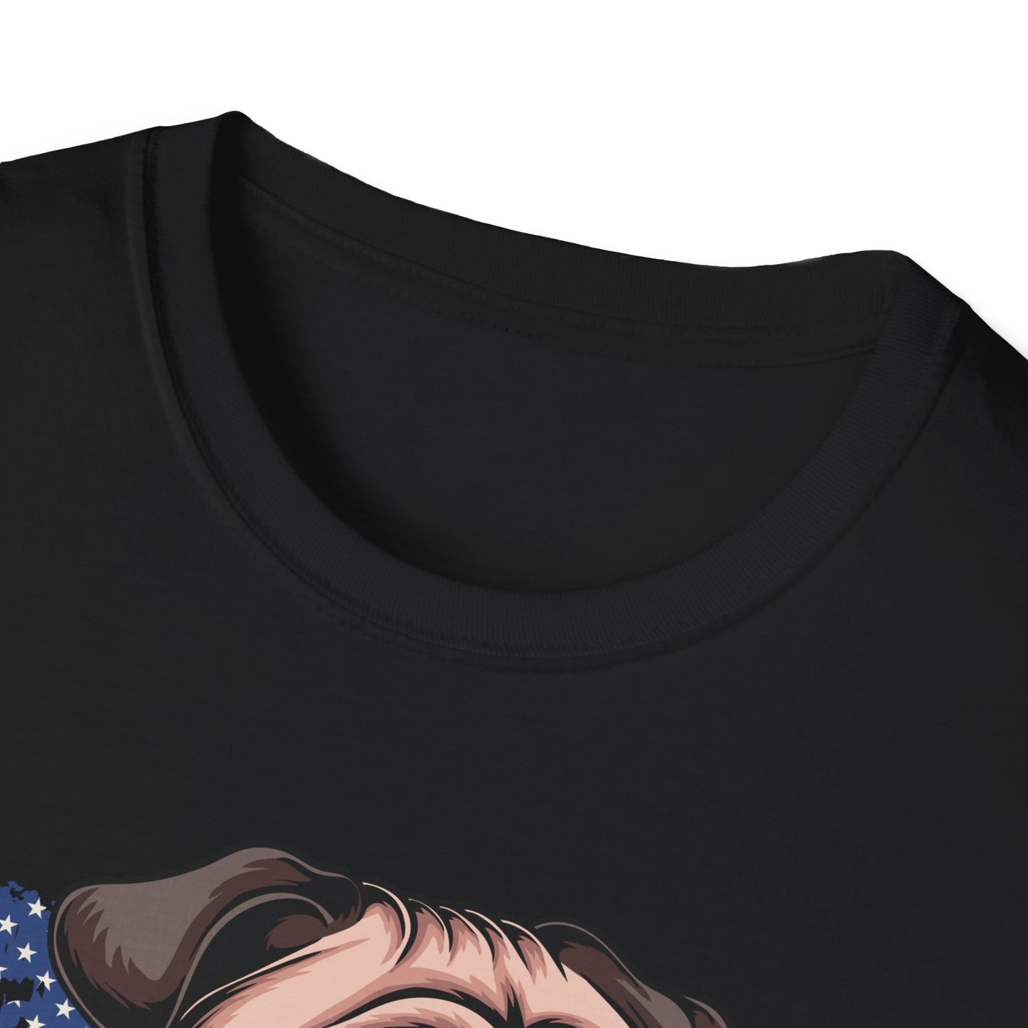 Patriotic Pug Dog USA Unisex Graphic T-Shirt