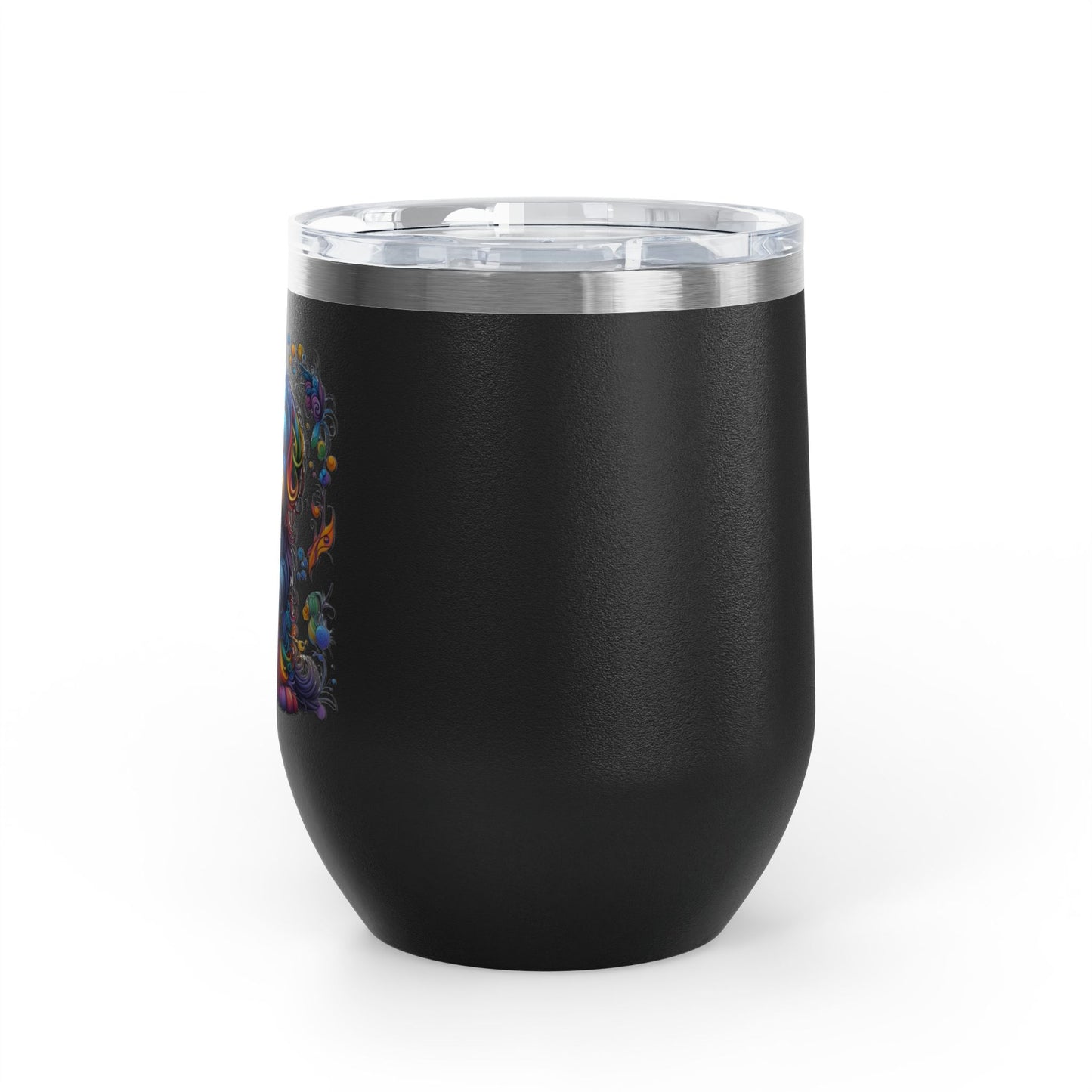 Colorful Shih Tzu 12oz Insulated Wine Tumbler