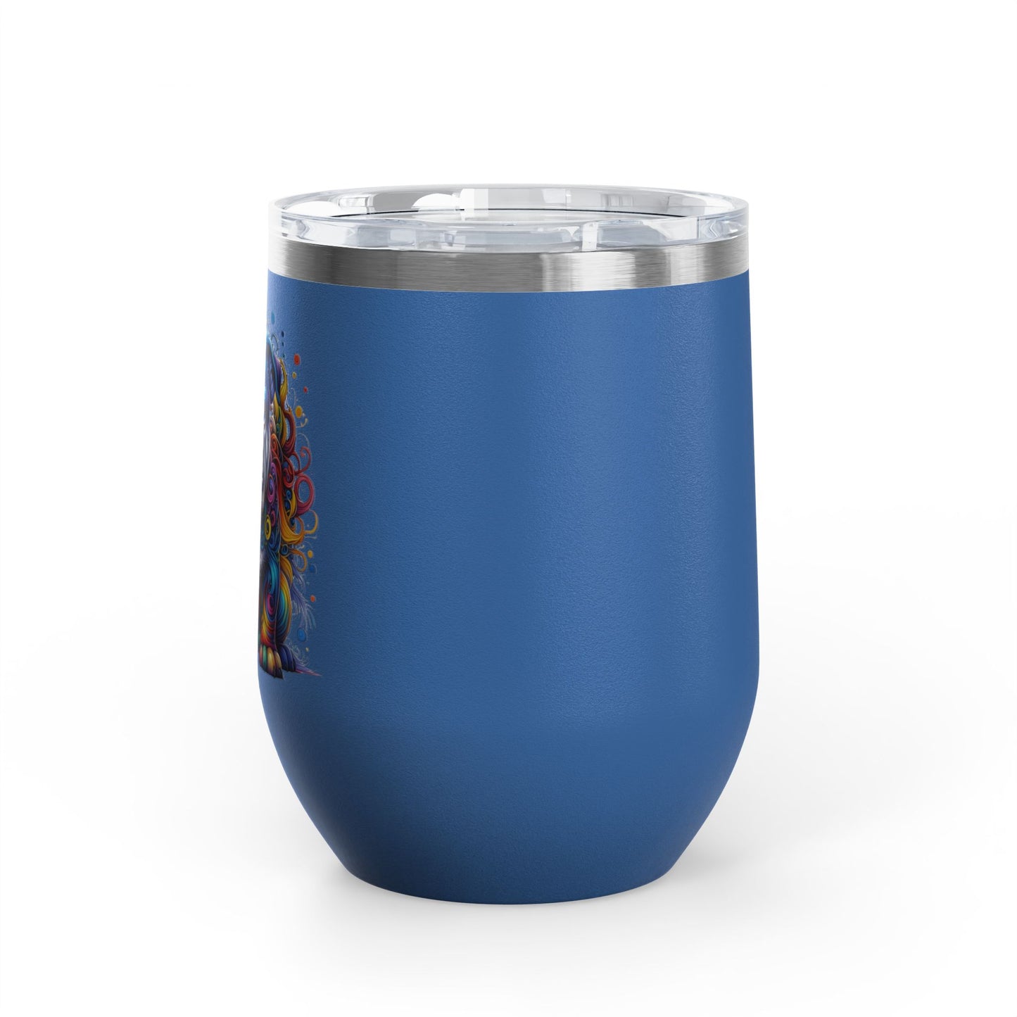 Colorful Bulldog 12oz. Insulated Wine Tumbler