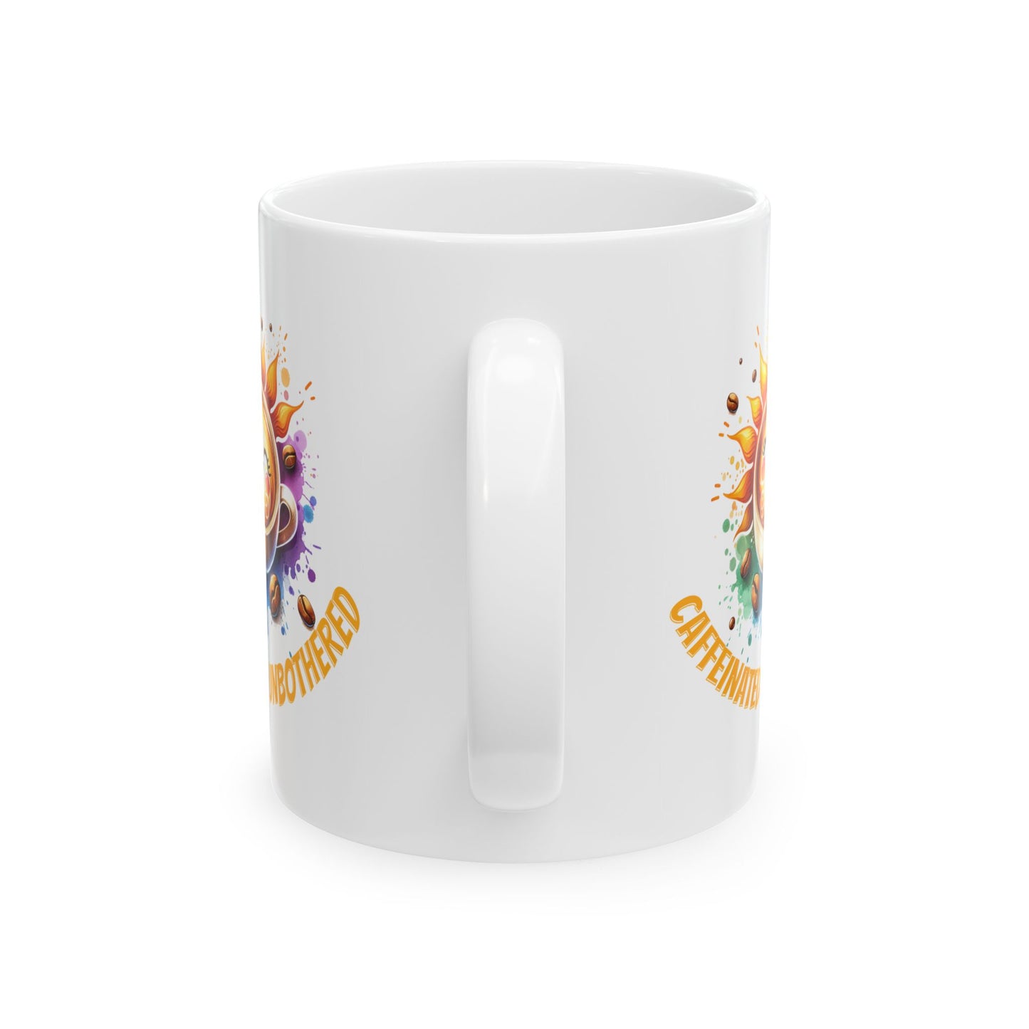 Caffeinated & Unbothered Ceramic Mug