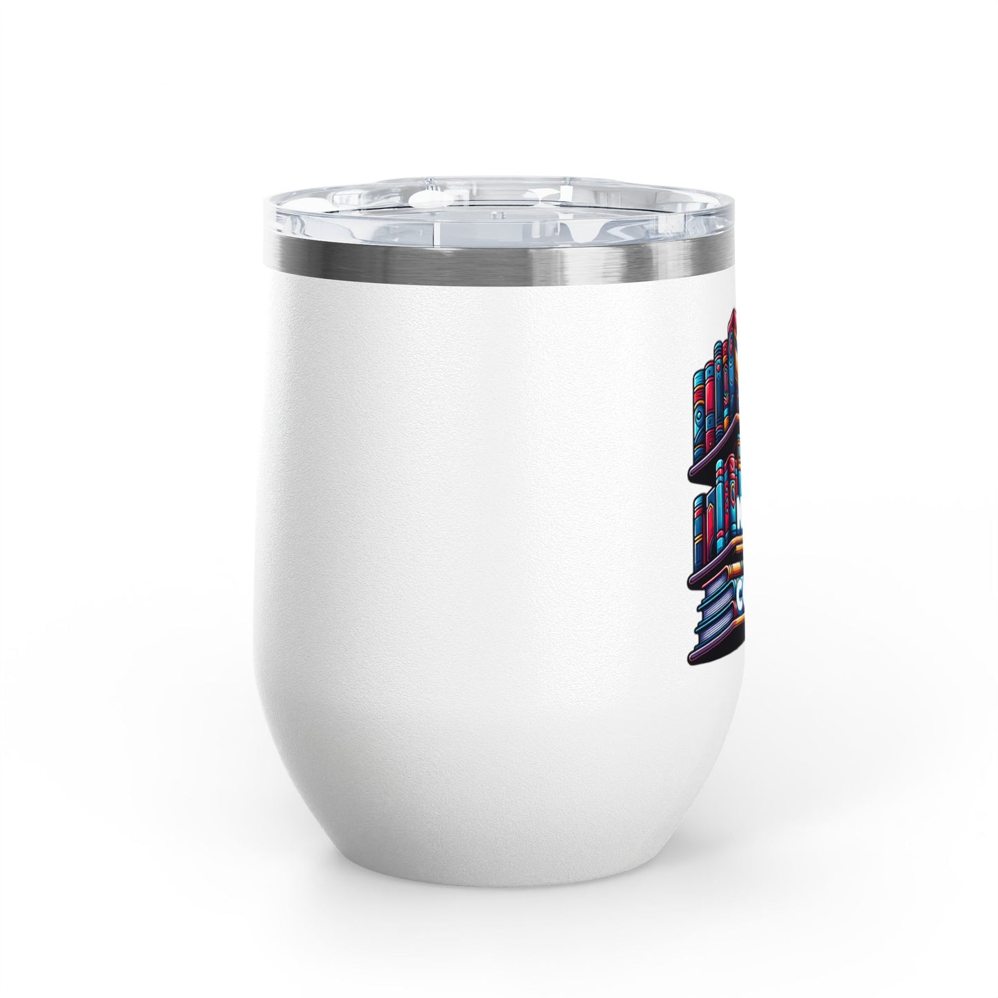 No Shelf Control 12oz Insulated Wine Tumbler