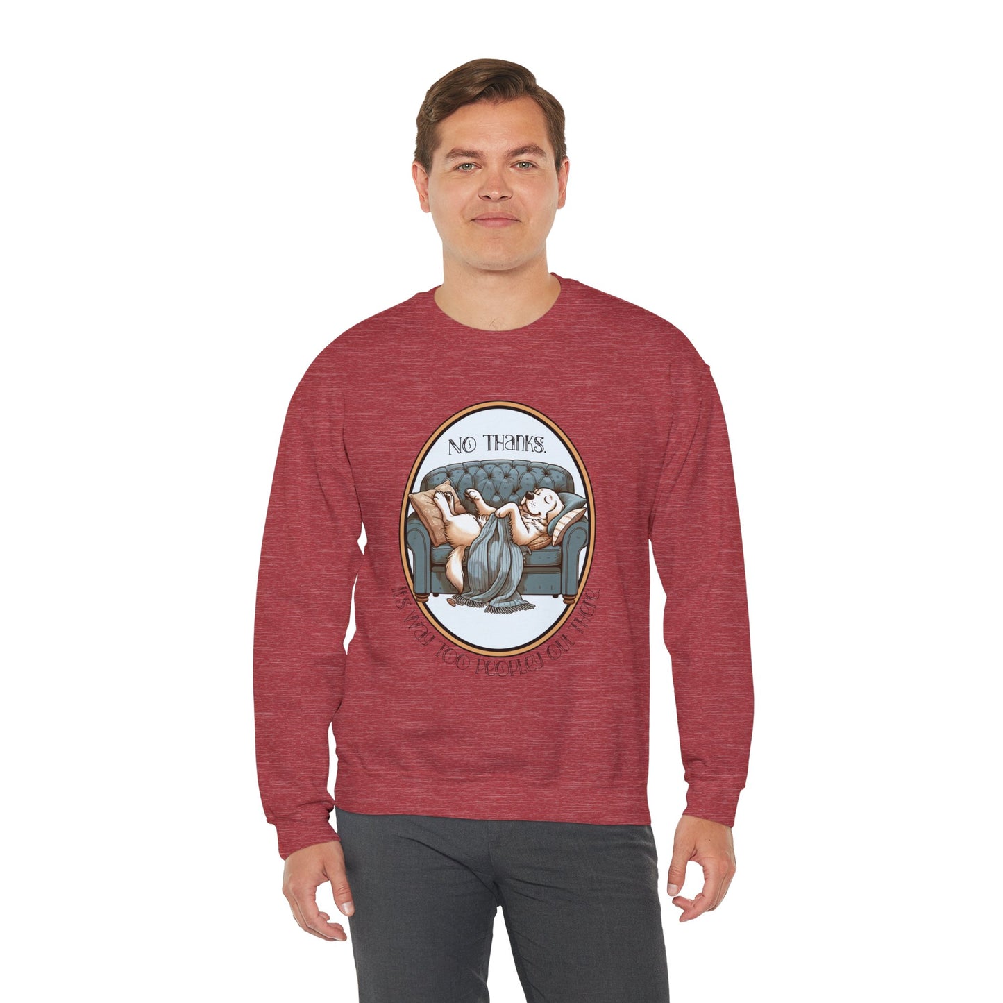 No Thanks Unisex Crewneck Sweatshirt
