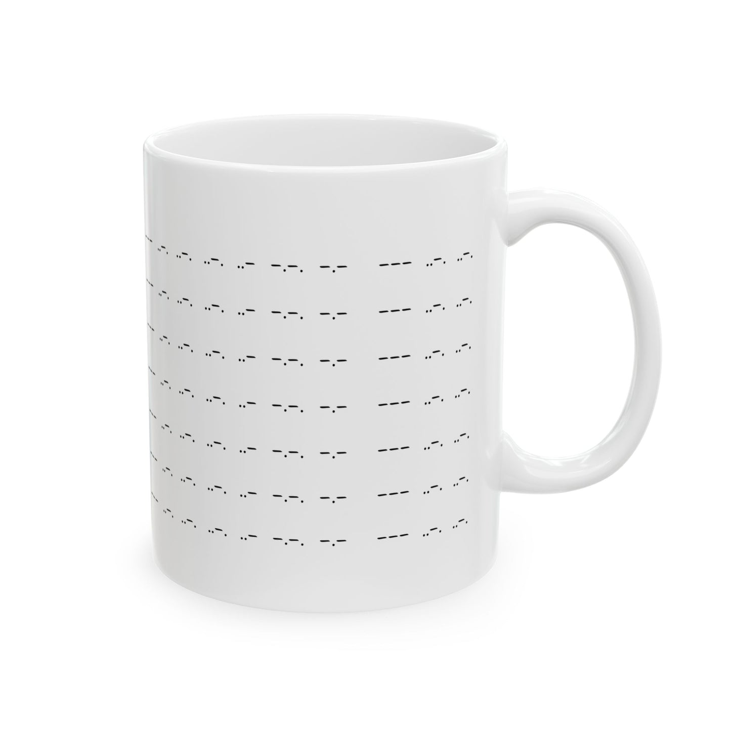 "Tap Tap Nope" Morse Code Ceramic Mug
