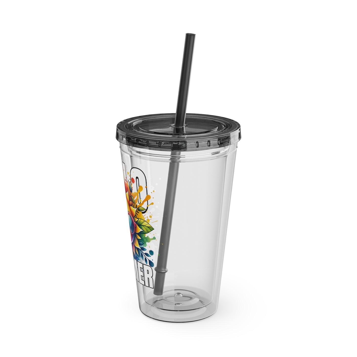 Hello Summer 16oz Insulated Tumbler with Straw