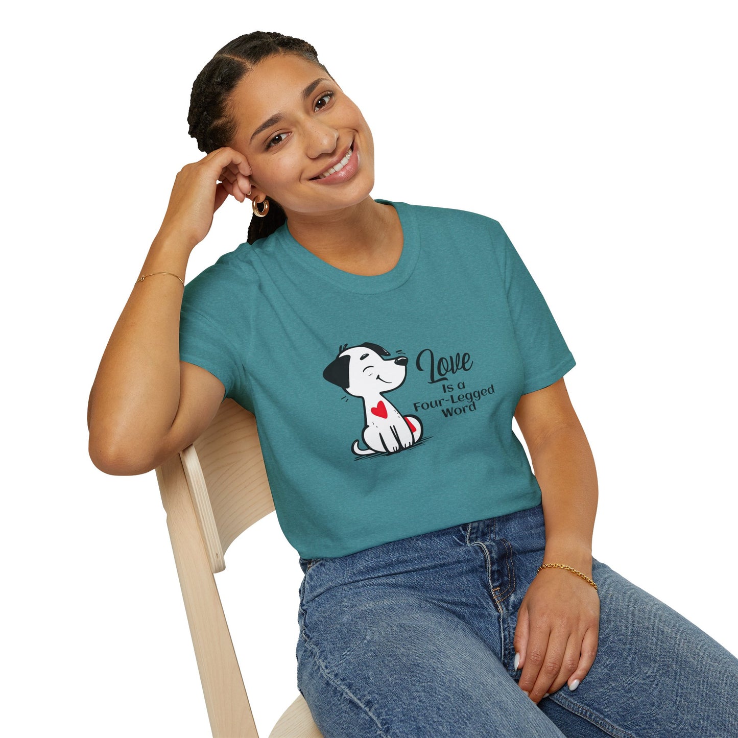 Love is a Four-Legged Word Unisex T-Shirt