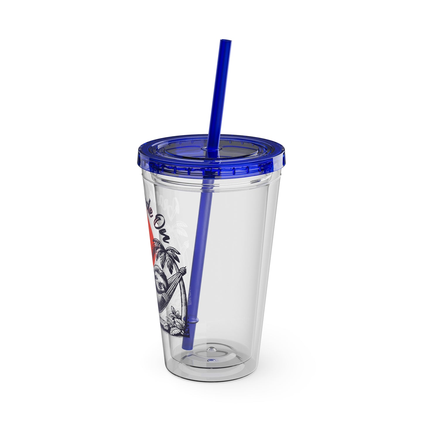 Beach Mode On 16oz Insulated Tumbler with Straw