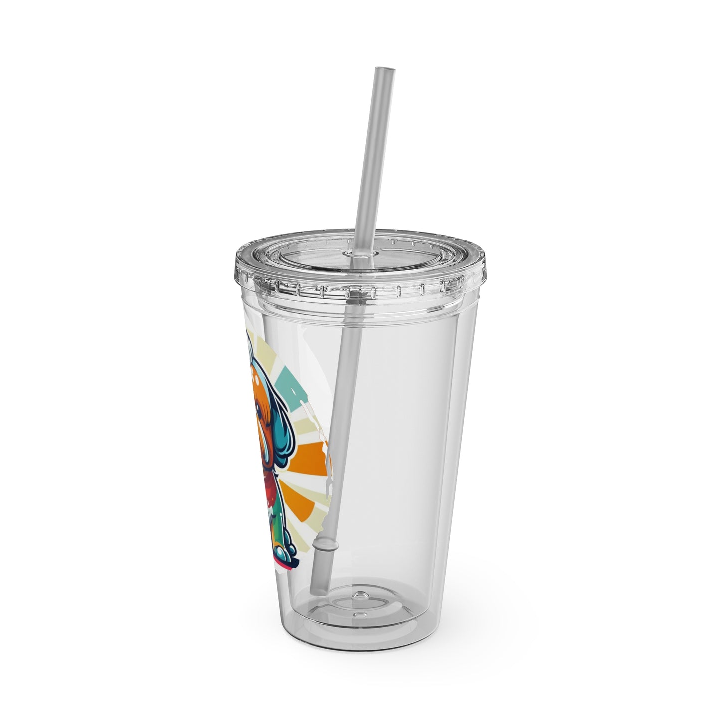 Shih Tzu 16oz. Insulated Tumbler with Straw